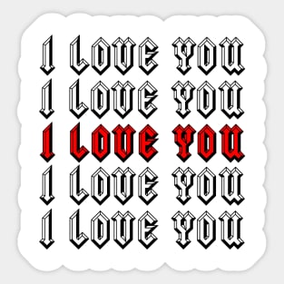 I Love You Sticker